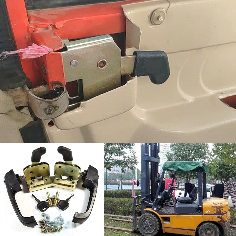 Heavy Equipment Loader - ชุดล็อคประตูรถยกแบบใหม่ล่าสุด, กลอนล็อคกล่องเครื่องมือ, ชุดมือจับล็อคประตู, สำหรับรถสามล้อไฟฟ้า, ประตูรถตัก, รถแทรกเตอร์อเนกประสงค์,