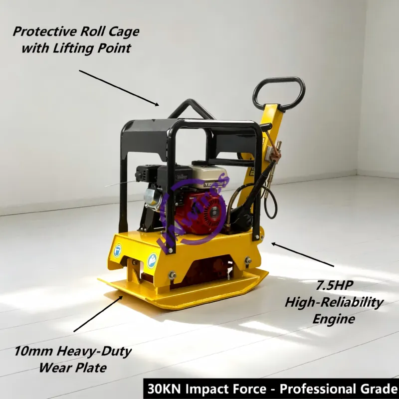 Heavy Equipment And Machinery - เครื่องบดอัดดินแบบสั่นสะเทือน C160 รุ่นหนัก 30KN แบบย้อนกลับได้ พร้อมเกียร์ถอยหลัง