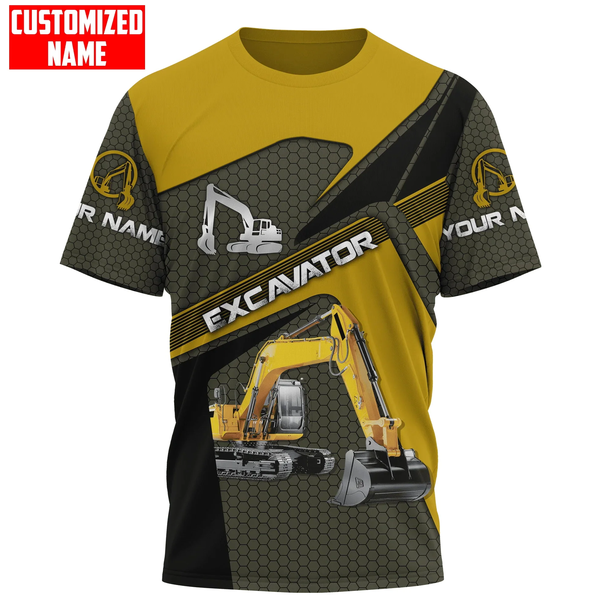 Heavy Equipment Names - ส่วนบุคคลชื่อ Excavator Heavy อุปกรณ์ 3D ทั้งหมดพิมพ์ผู้ชาย