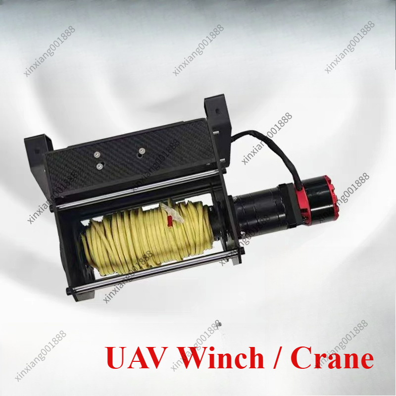 Heavy Equipment Crane - วินซ์ยกของหนักสำหรับโดรน สายปล่อยสัมภาระทางอากาศ ตัวม้วนสาย สายรอก ตัวควบคุมการลงจอด อุปกรณ์ยกและส่งของ