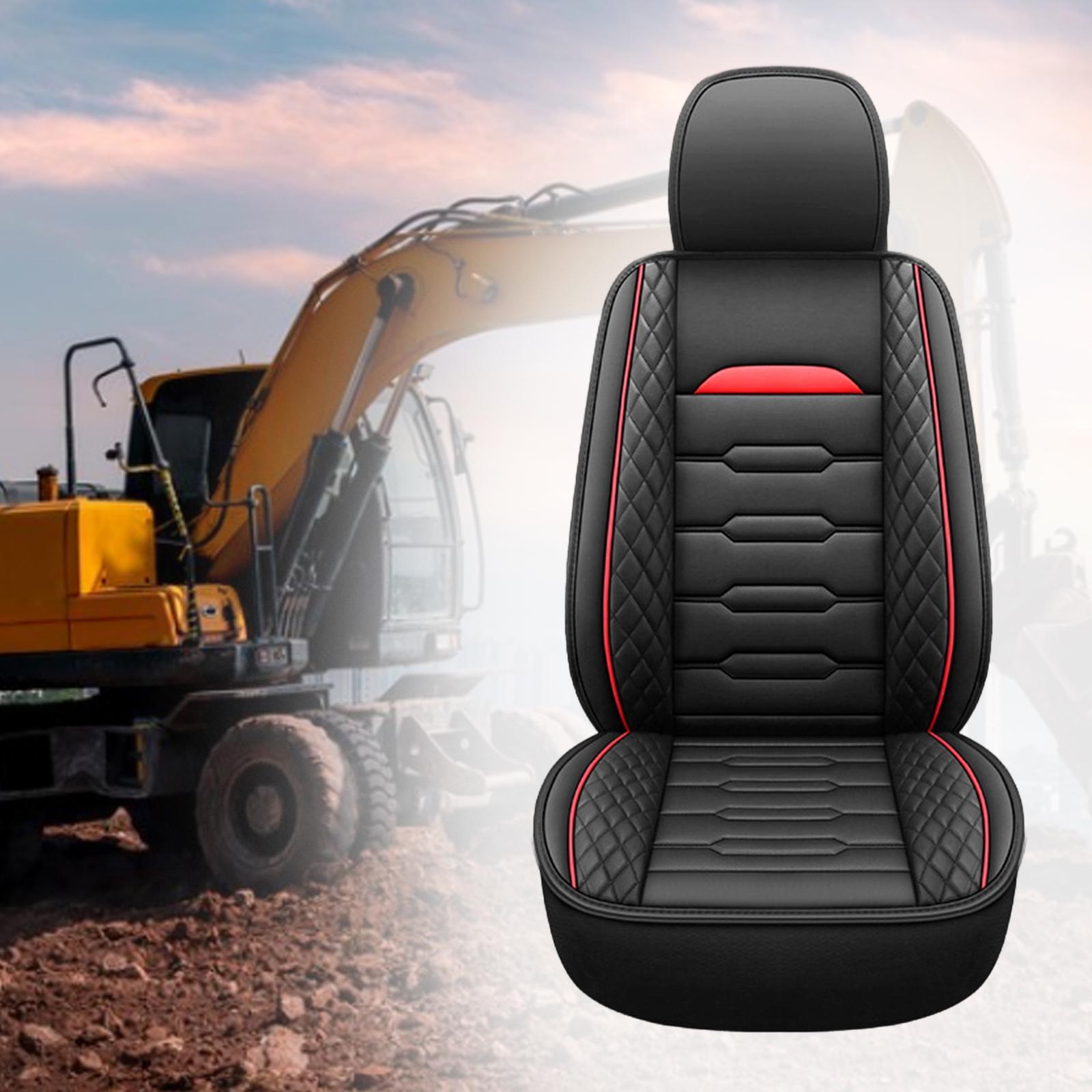 Heavy Equipment Manual - เบาะนั่งรถขุดหนัง PU ระบายอากาศได้ ทนทานต่อการสึกหรอ สำหรับรถตัก รถแทรกเตอร์