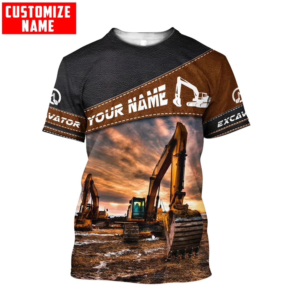 Heavy Equipment Names - ส่วนบุคคลชื่อ Excavator Heavy อุปกรณ์ 3D ทั้งหมดพิมพ์ผู้ชาย