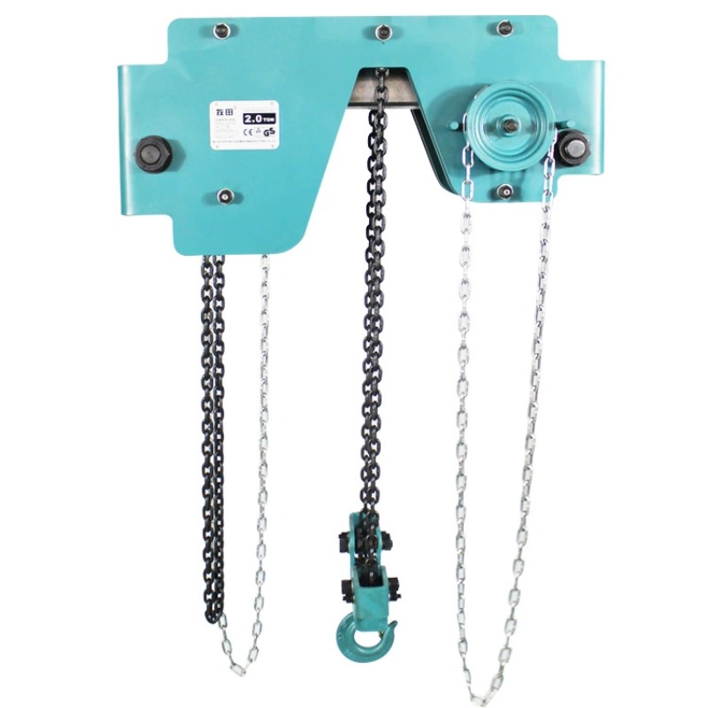 Heavy Equipment Crane - รอกโซ่ยกแบบมือหมุน 2 สายโซ่ แบบ Low Headroom