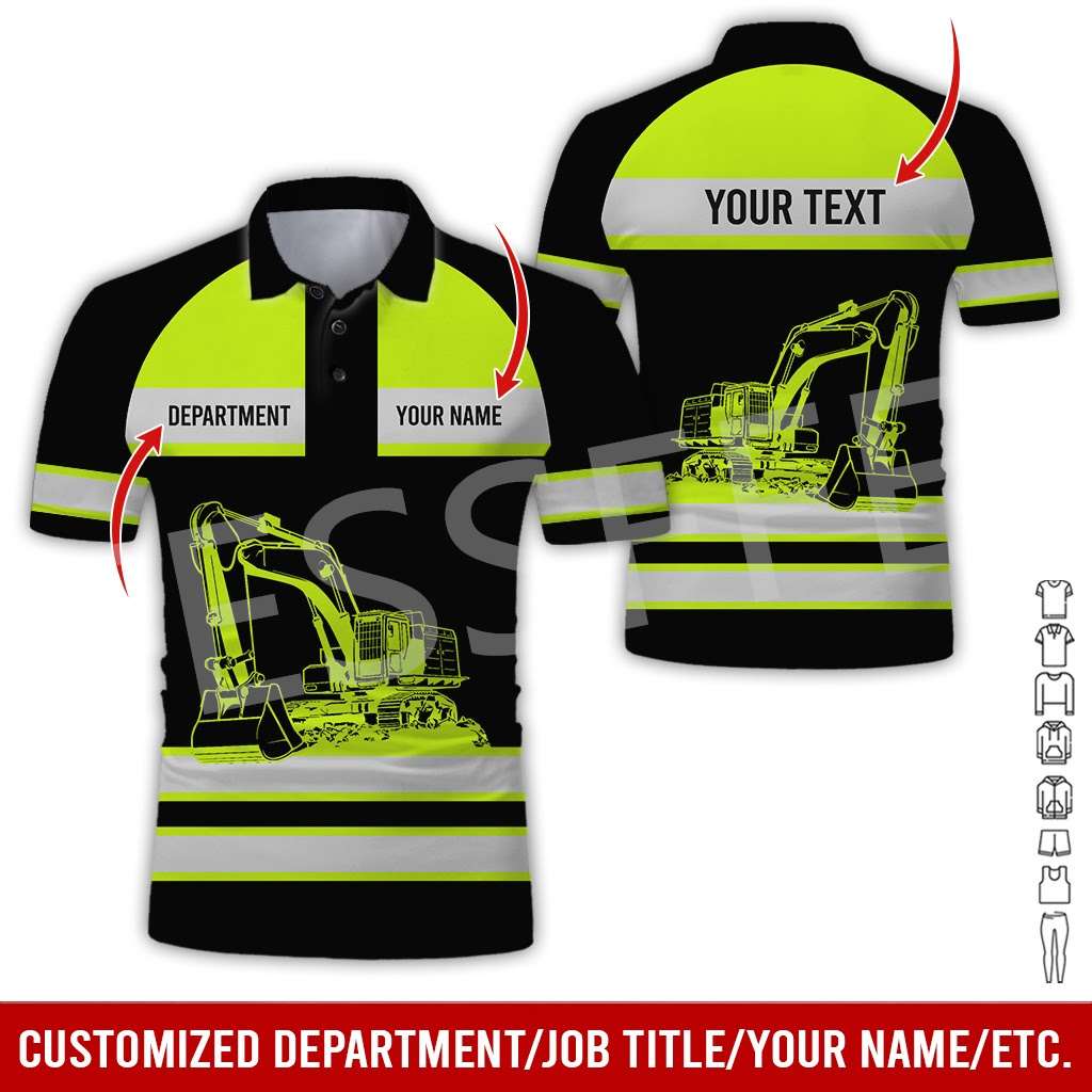 Heavy Equipment Crane - เสื้อโปโลแขนสั้นเสื้อฮาราจูกุพิมพ์3dprint อุปกรณ์หนักคอสเพลย์ X2