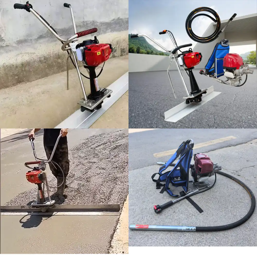 Concrete Vibrator - ราคาพิเศษสำหรับเครื่องปาดคอนกรีตแบบสั่นสะเทือน และเครื่องสั่นคอนกรีตแบบสะพายหลังพร้อมแท่งสั่นขนาด 2.44 เมตร