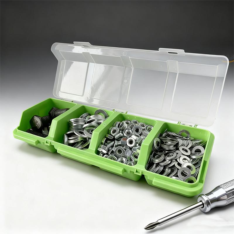 Heavy Equipment Storage - กล่องเก็บอุปกรณ์ SUSU 1 ชิ้น กล่องจัดเก็บอะไหล่แบบมีฝาปิด 4