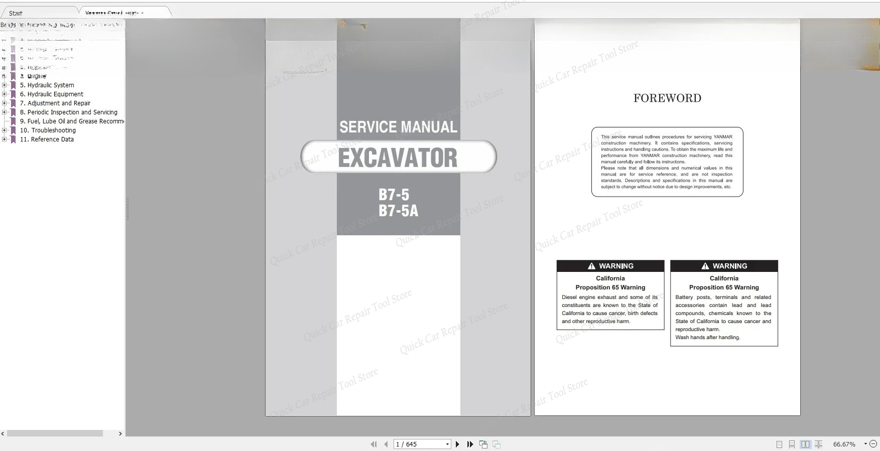 Heavy Equipment Manual - คู่มือการใช้งานและอะไหล่เครื่องจักรกลหนัก AutoCD ขนาด 10.7GB รุ่นปี 2020