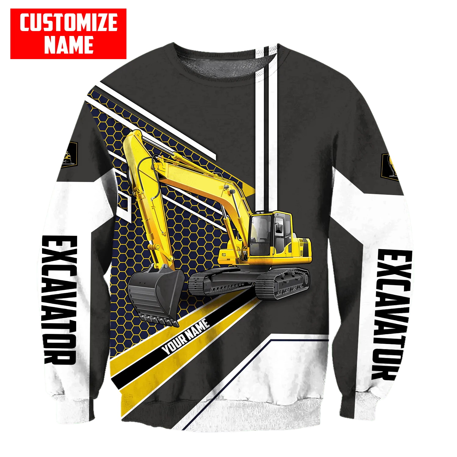 ที่กําหนดเองชื่อ Excavator Hea - Heavy Equipment Names บทวิจารณ์และราคา