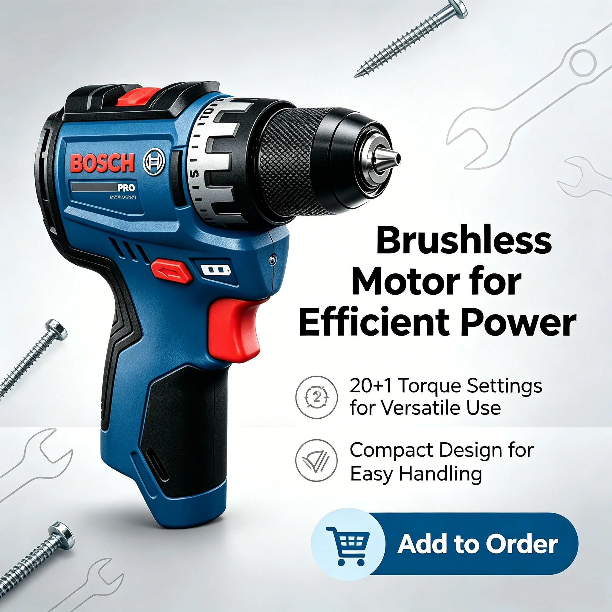 สว่านไร้สาย Bosch Professional - Heavy Equipment And Machinery บทวิจารณ์และราคา
