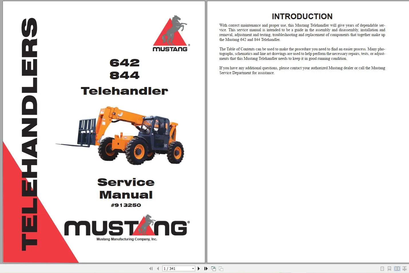AutoDVD Mustang Machinery Heav - Heavy Equipment Manual บทวิจารณ์และราคา