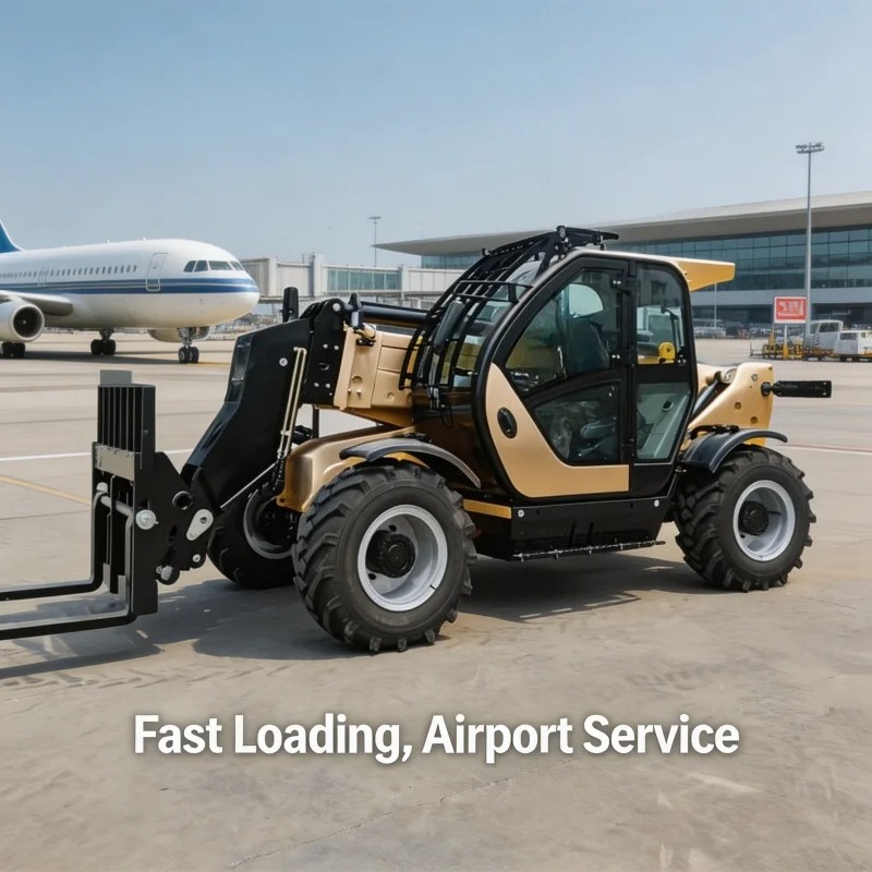รถยกโฟบ 4x4 แบบแขนยืดได้ พร้อม - Telescopic Handler Boom บทวิจารณ์และราคา