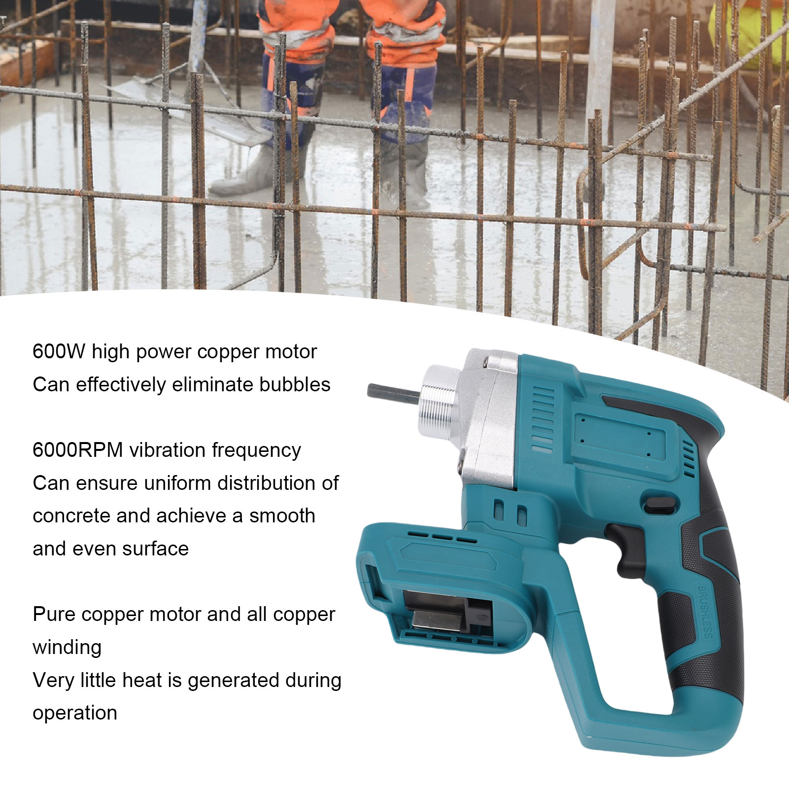 เครื่องมือสั่นคอนกรีตไฟฟ้า เคร - Concrete Vibrator บทวิจารณ์และราคา