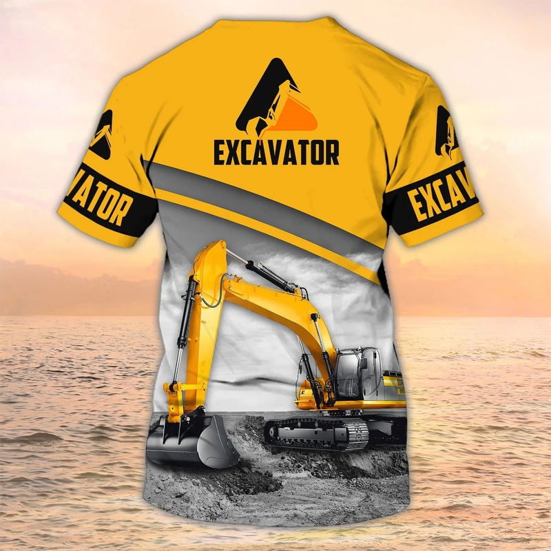 เสื้อยืดผู้ชายแฟชั่นฤดูร้อนใหม - Heavy Equipment Names บทวิจารณ์และราคา