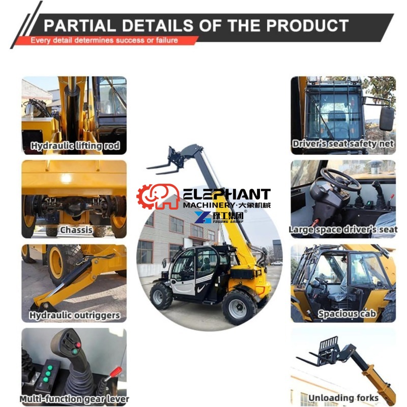 รถยกเทเลแฮนด์เลอร์ 4 ตัน 14 เม - Telescopic Handler Boom บทวิจารณ์และราคา